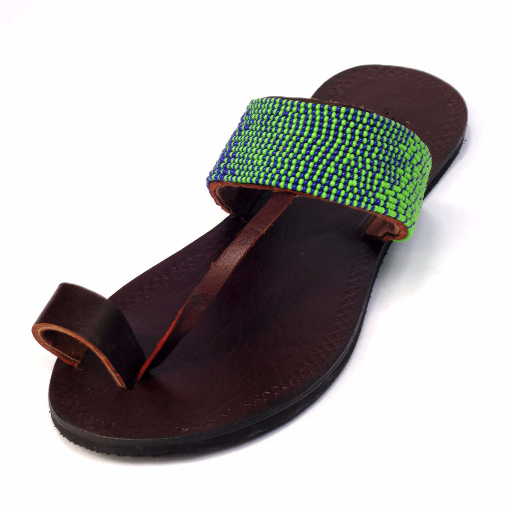 Hibiscus Ombre - Green/Navy