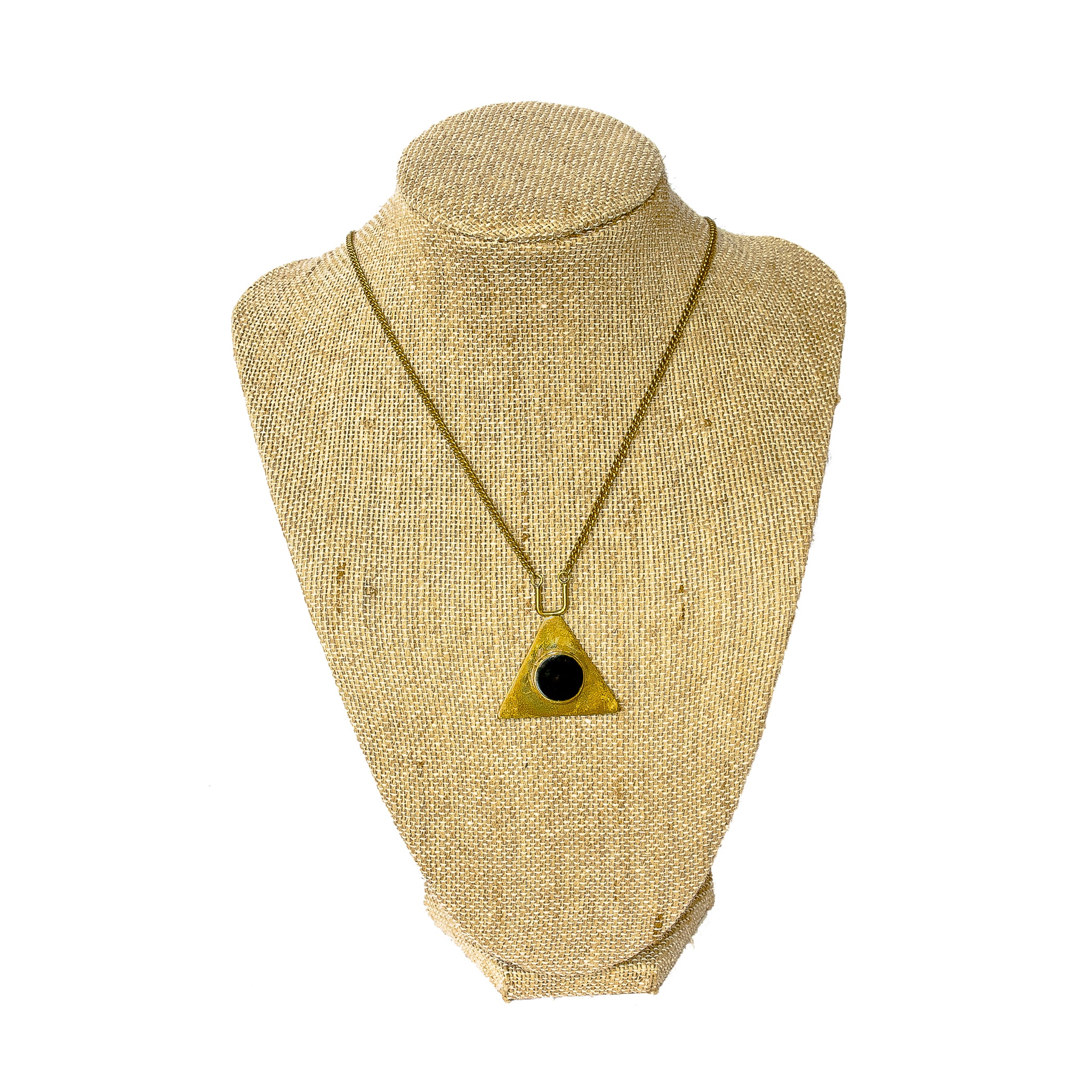 Horn Inlay Tri Necklace