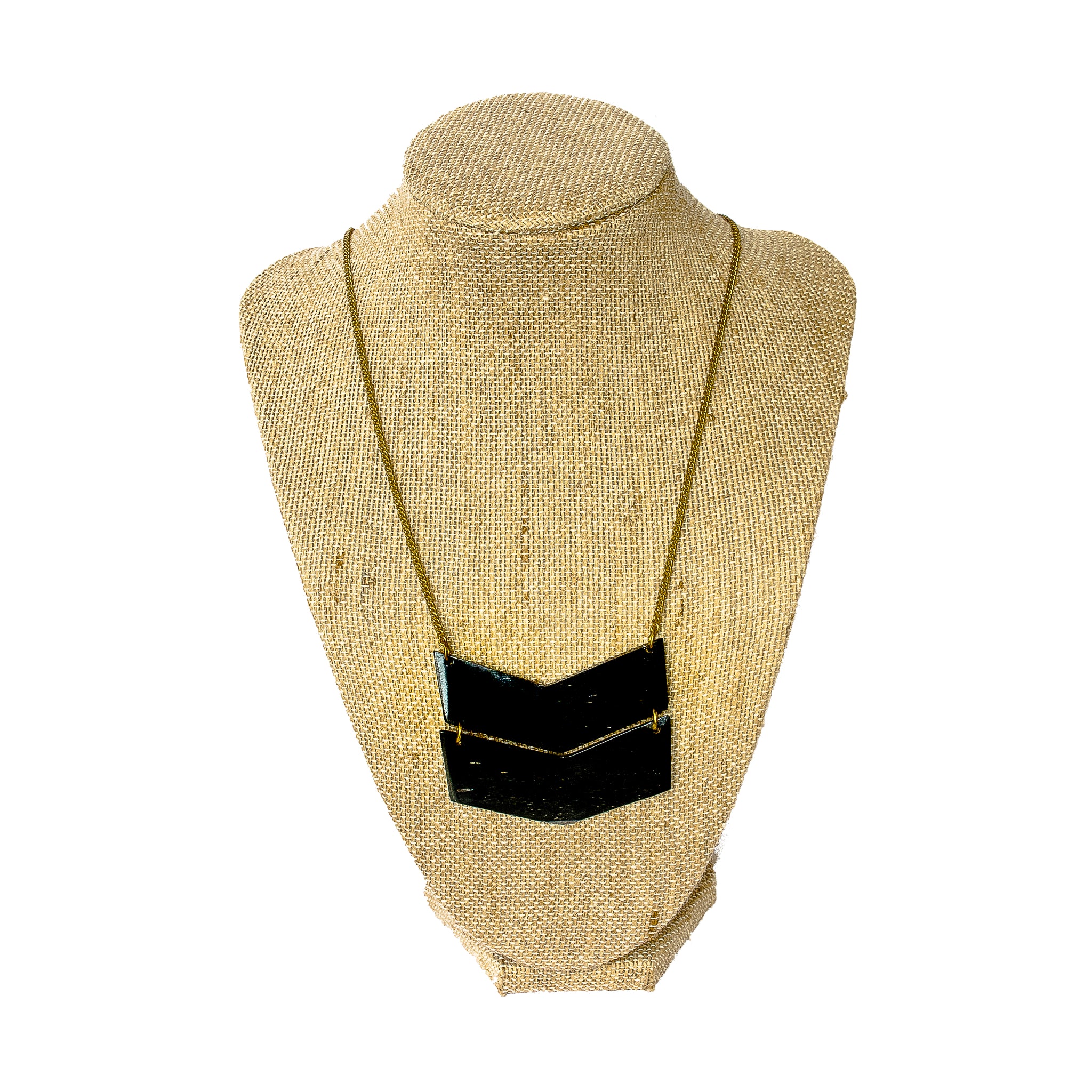 Black Chevron Necklace