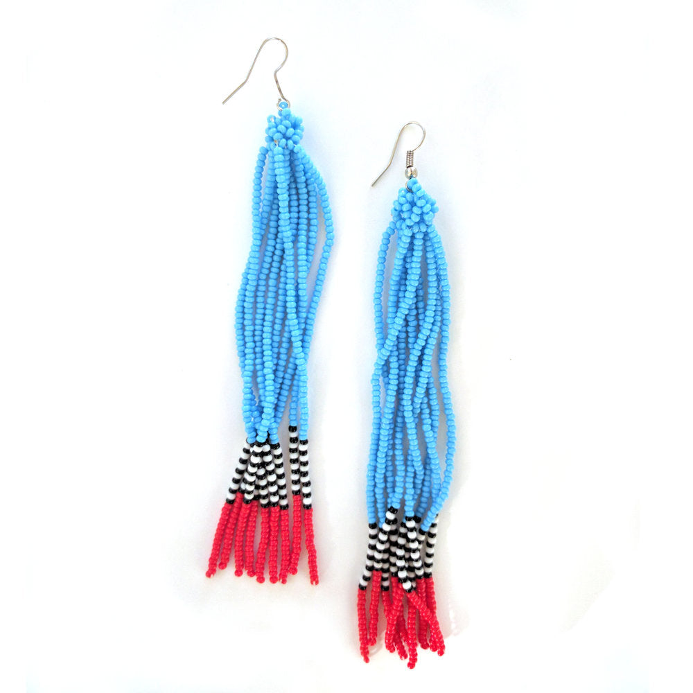 Bead Tassel Earrings