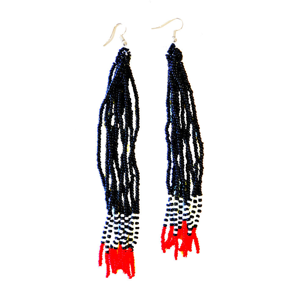 Fair trade earrings ethically handmade by empowered artisans in East Africa.