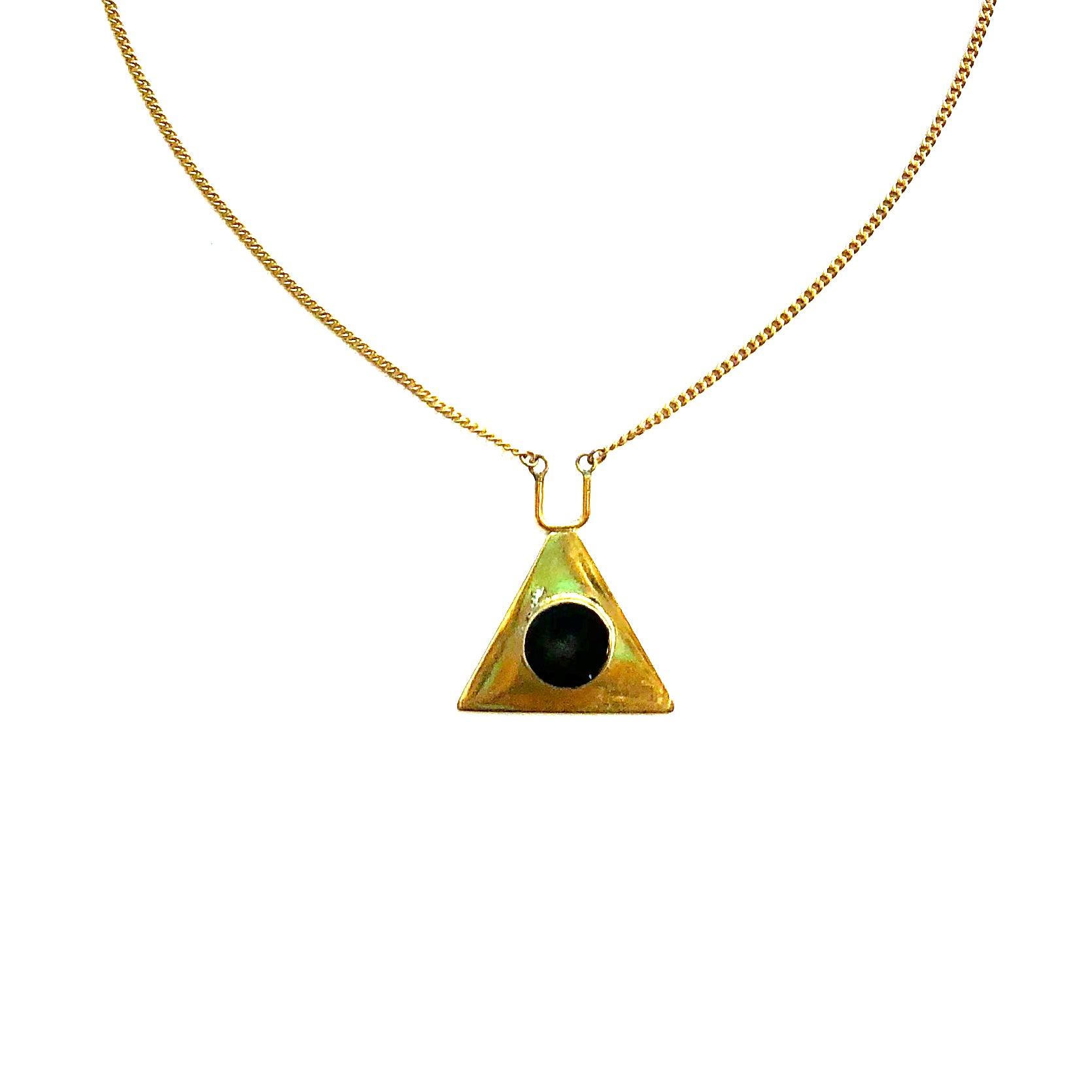 Horn Inlay Tri Necklace