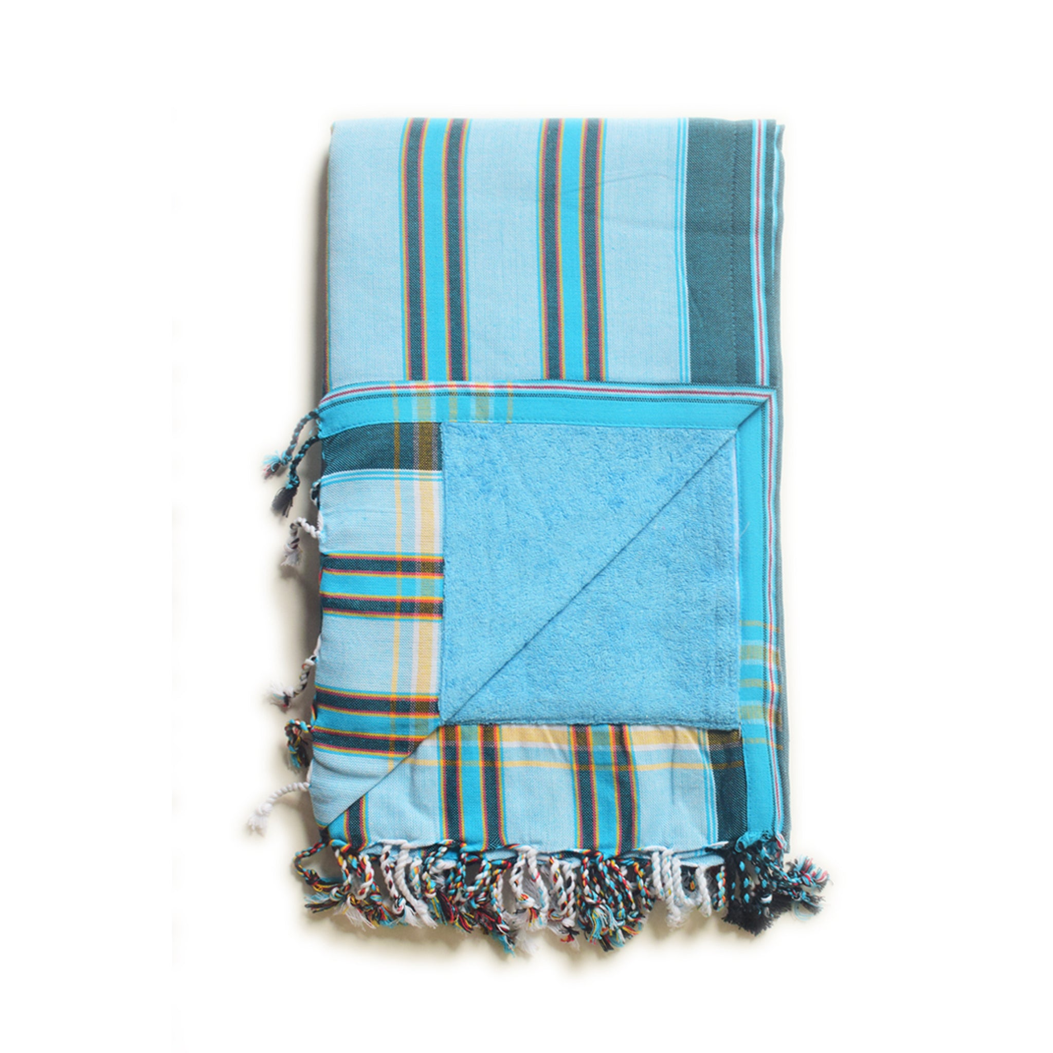 Blue Nautical Stripe Kenyan Towel