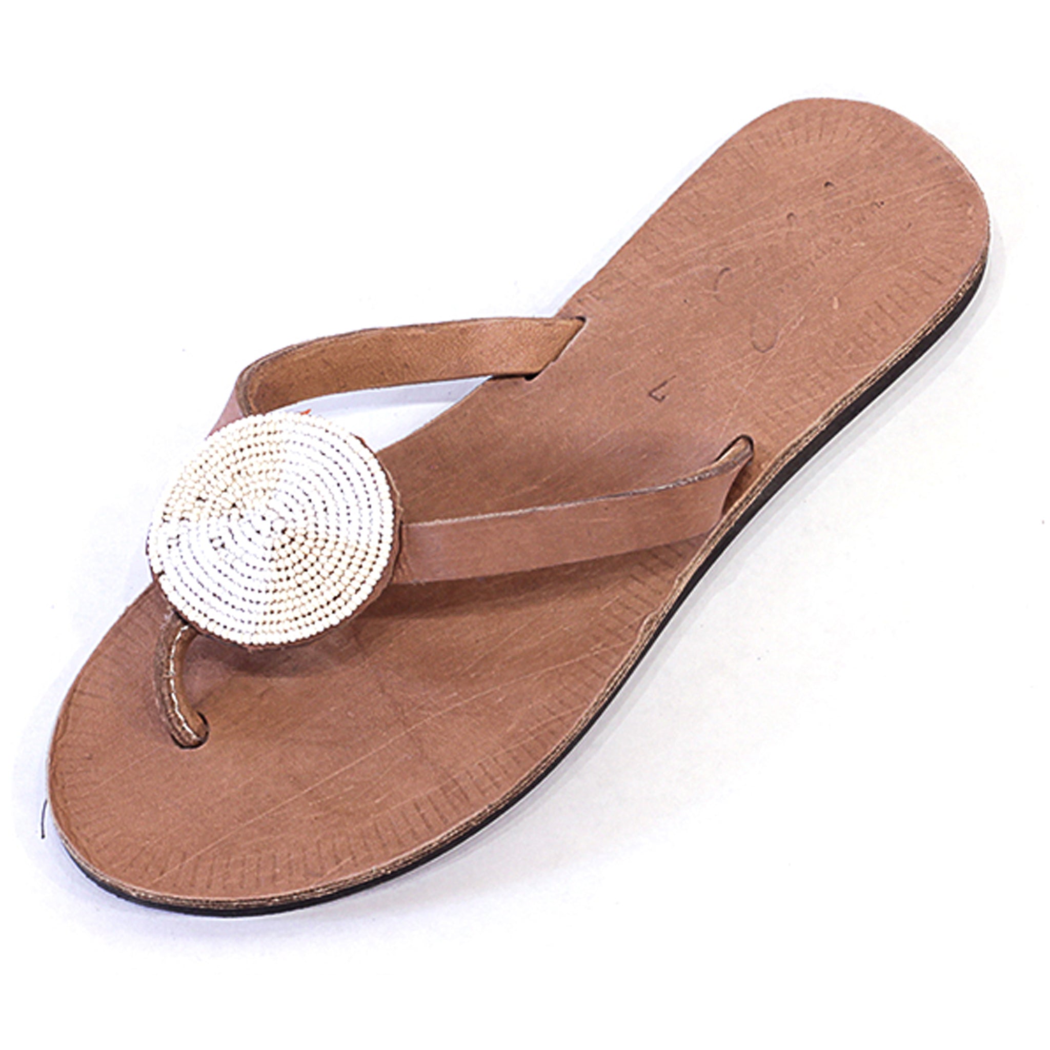 Light Leather Iris - White Cross
