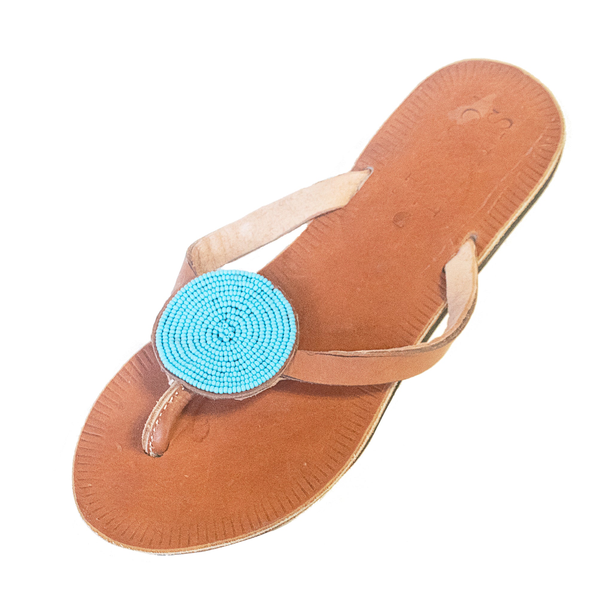 Light Leather Iris - Light Blue