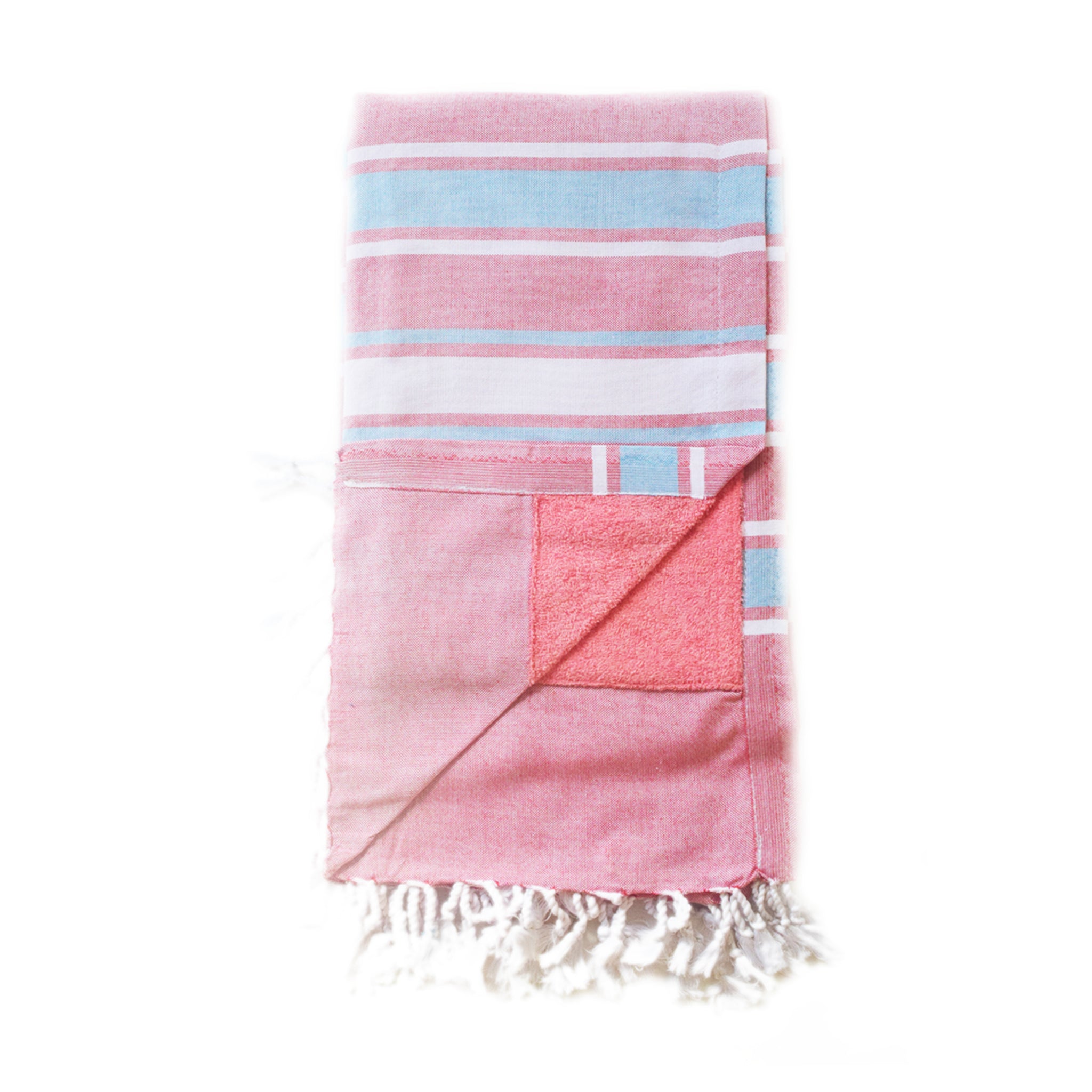 Melon & White Kenyan Towel
