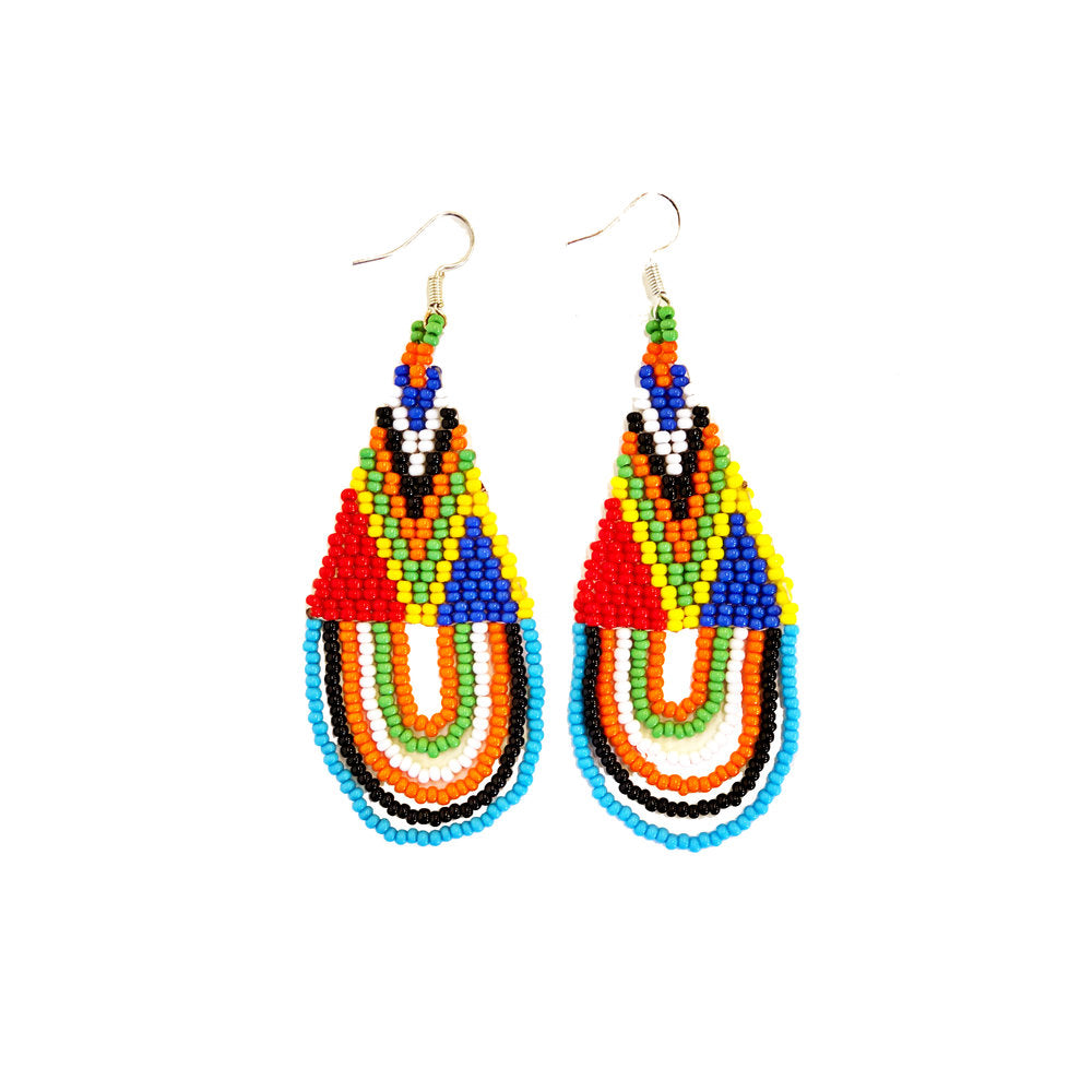 Maasai Tassel Earrings - Multi