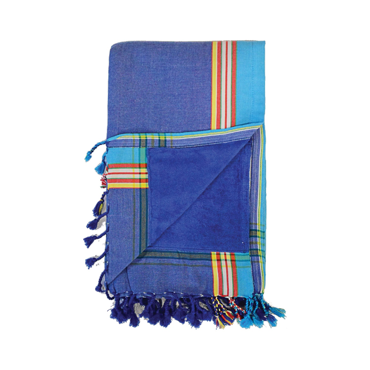 Navy and Aqua Kenyan Towel