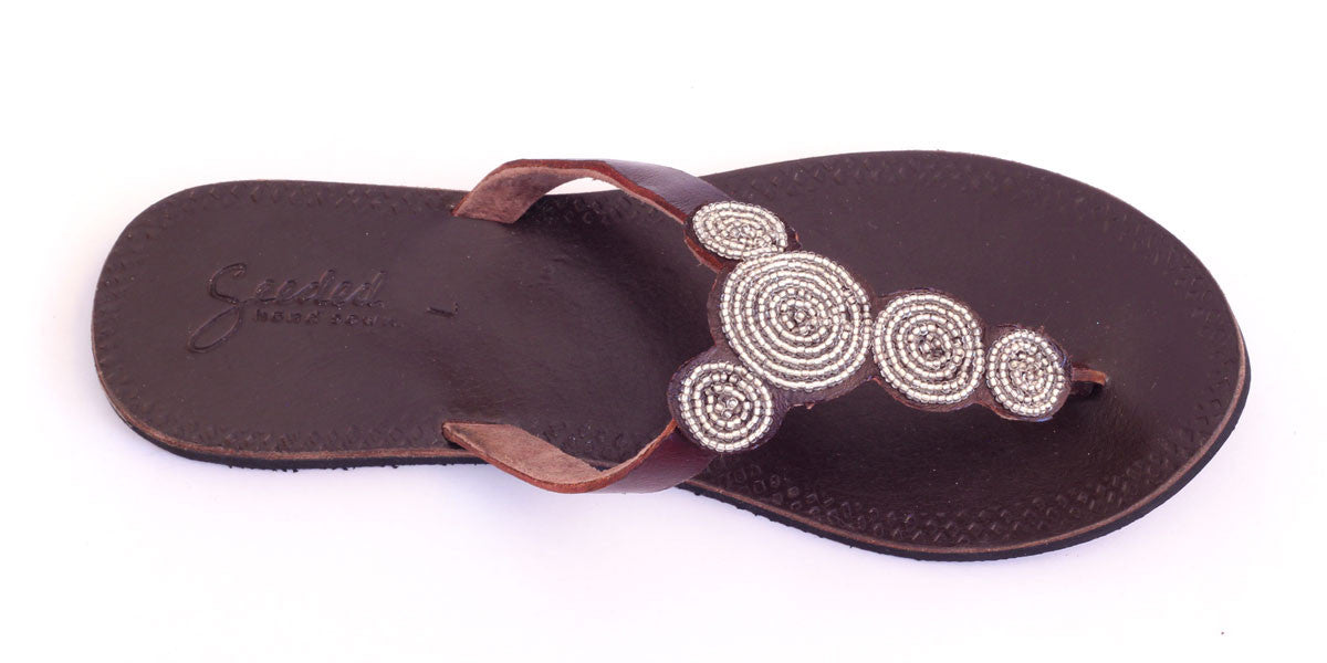 Fair trade sandals ethically handmade by empowered artisans in East Africa.