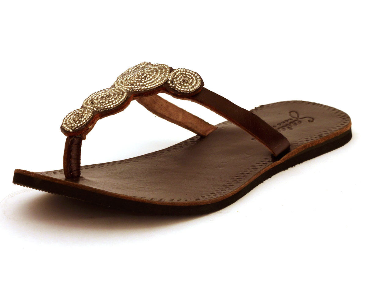 Fair trade sandals ethically handmade by empowered artisans in East Africa.