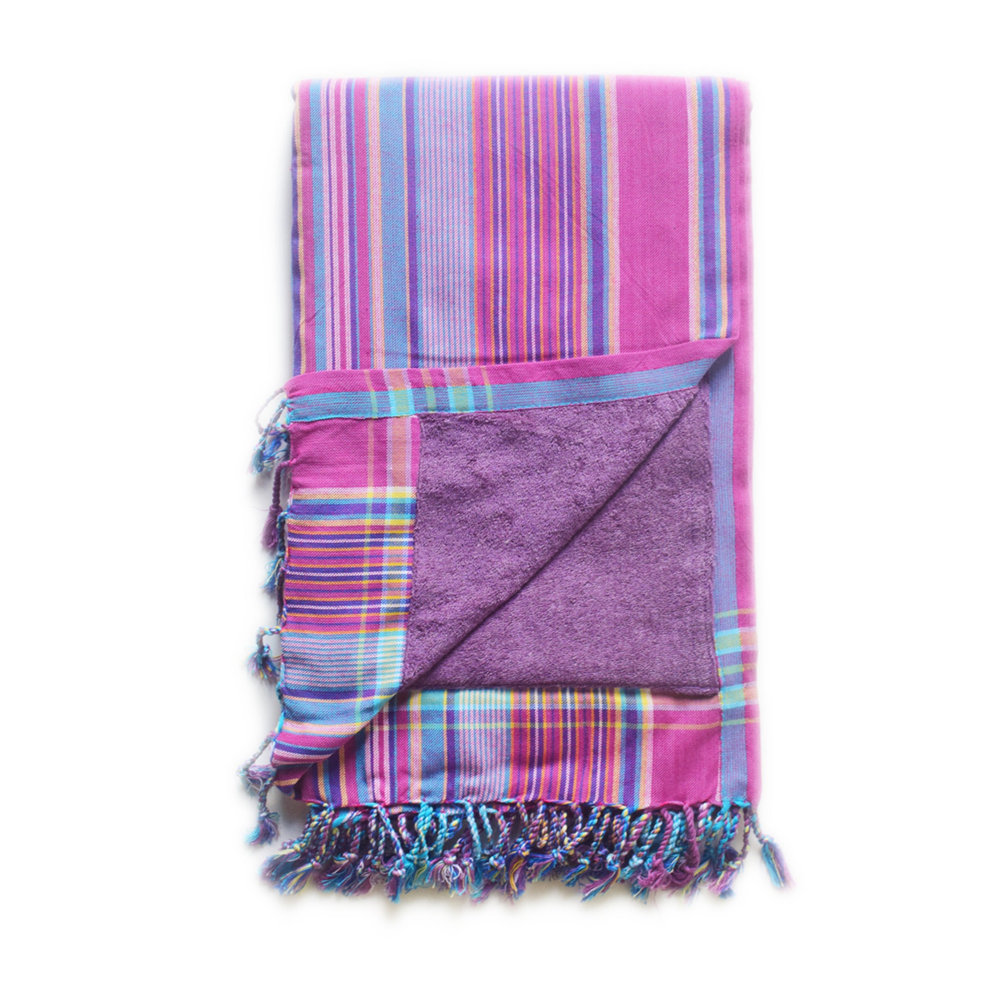 Purple Stripe Kenyan Towel