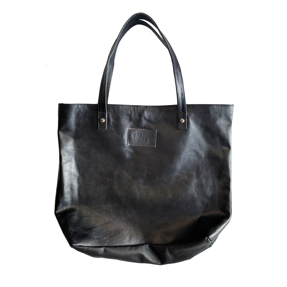 Leather Tote - Black