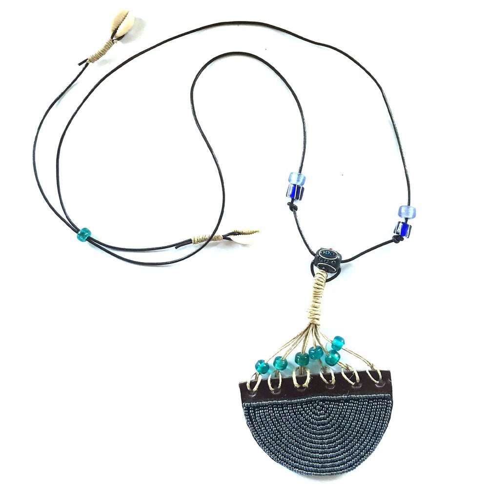 Leather Pendant Necklace